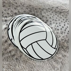 30 Large Volleyball Decal Stickers